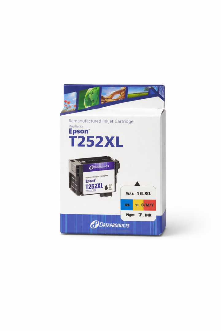 DI-DP Epson T252XL Black High-Yield Remanufactured Ink Cartridge
