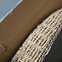 Extra Large Round Wicker Tray with Handles 26.77 Inches Round Rattan Tray Handwoven Seagrass Wicker Table Basket for Farmhouse Decorative Oversized Coffee Table Living Room Organizer