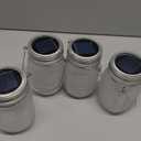 Solar Mason Jar Flicker Lights Upgraded, 4 Pack Flickering Torches Lights Outdoor Hanging Lanterns Landscape Decoration Lighting Dusk to Dawn Auto On/Off Security Halloween Torch Lights