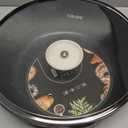 CAROTE 12Inch Nonstick Deep Frying Pan with Lid, 5.5 Qt Jumbo Cooker Saute Pan with Pour Spout, Skillet Induction Cookware, Non Stick Cooking Pan PFOA Free, Classic Granite