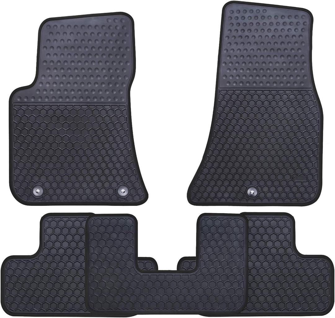 Car Floor Mats Custom Fit for Dodge Challenger RWD (Do not Fit AWD Perfectly) 2023 2022 2021 2020 2019 2018 2017 2016 2015 Odorless Rubber Heavy Duty All Weather Car Floor Liner-Black
