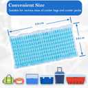Flexible Ice Packs for Cooler Freezer Lunch Boxes Reusable Long Lasting (Blue for refrigerate Type)