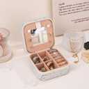 Handmade Small Jewelry Box, Gifts for 13th Birthday Girls, Valentines Christmas Gifts for Kids Girlfriends, Bling Small Jewelry Organizer