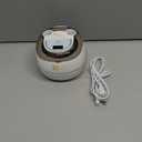 Ultrasonic Retainer Cleaner Machine, 48kHz Dental Cleaning Pod for Night Guards, Mouth Guards, Aligner, Braces, Toothbrush, Jewelry, Ultrasonic Dentures Cleaner with Digital Timer, 220ML, White