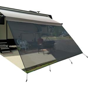 Leaveshade RV Awning Sun Shade Screen 10' X 20' 3'' (Fit for 21' Awning) Mesh Sunshade for RV Awning Sunscreen Block Front Glare Motorhome Camping Trailer Awning Shadescreen - (Black)