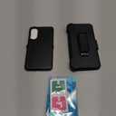 for Samsung Galaxy S25 Edge Case with Belt Clip Holster & Kickstand,2X Screen Protector,Heavy Duty Shockproof Drop Protection Military Grade Full Body Rugged Phone Cover (Black)