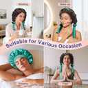 LitBear Heatless Curls Overnight, 2 Sizes of Soft Hair Rollers for Women with Bonnet to Sleep In, No Heat Hair Curlers Set with Scrunchies and Clips, for Long and Medium Hair (Green)