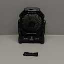 Misting Fan Portable with RGB Lantern, 30000 mAh Rechargeable Camping Mist Fan with Emergency Hurricane Supplies, Perfect Cooling Mister for Outdoor Travel