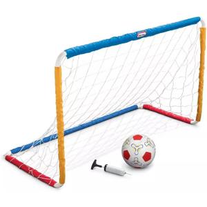 Little Tikes Easy Score Soccer Set Game Outdoor Toys for Backyard Fun Summer Play - Goal with Net, Soccer Ball, and Pump Included - Lawn Activities for Kids, Toddlers, Boys Girls Ages 2+