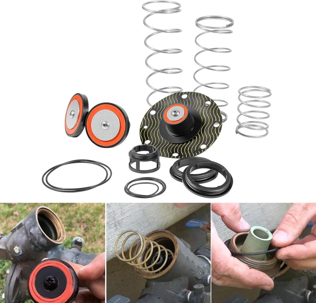 Fit For Wilkins Zurn Backflow Preventer Models 975XL & 975XL2 1-1/4"-2" Repair Rebuild Kit/Complete Poppets, Springs and Seats Repair Kit