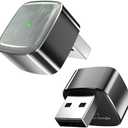 RTGRNKY Mini Wireless Carplay Adapter for iPhone &Android Auto with Extension Cable Type C Caplay Wireless Adapter,Plug & Play Easy and Stable Connection Carplay for Apple & Android Auto