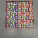 BIOBROWN Medium Birthday Gift Boxes with Lids for Presents, 9x9x9 Inches Text Design Collapsible Gift Box for Birthday, Baby Shower, Party