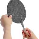 Jucoan Set of 80 Felt Plate Dividers, 5/7.5/10.5 Round Thick Soft Felt Plate Dish Separator Protectors for Porcelain, China, Dishes & Saucers Stacking and Package, Grey, 3 Sizes