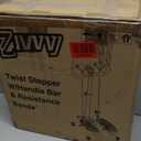 Stepper Machine with Resistance Bands, Mini Stepper with 300LBS Weight Capacity, Twist Stepper for Full Body Workout, Adjustable Step Height, Smooth and Quiet, Step Machine for Men Women