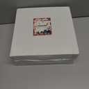 Rubtlamp 125Pcs Christmas Plastic Plates, Plastic Red Plates with Snow Christmas Tree, christmas Dinnerware Disposable Include 25 Party Red Dinner Platos,25 Fancy Salad plate,75 Gold Cutlery