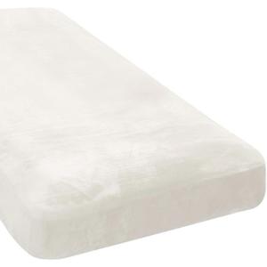 H.VERSAILTEX Velvet Stretch Individual Chaise Cover Sectional Couch Covers for L Shaped Sofa Both Left/Right Furniture Protector Seat Cushion Sofa Cover (1 Piece Chaise Cover, Porcelain White)