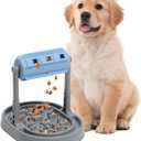 Upgraded Adjustable Slow Feeder Dog Bowl  Interactive Puzzle Food Dispensing Toy for Small/Medium Dogs, Relieves Anxiety and Boredom, Enhances IQ Training