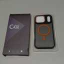 BENTOBEN Magnetic for iPhone 17 Pro Max Case 2025 [Compatible with Magsafe] [Military-Grade Protection] Matte Women Men Anti-Slip Shockproof Bumper Phone Cases for 17 Pro Max 6.9", Cosmic Orange/Black