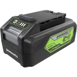 Greenworks 24V 4.0Ah Lithium-Ion Battery (Genuine Greenworks Battery/ 125+ Compatible Tools)