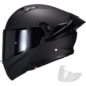 Modular Motorcycle Helmet Dual Visor Flip Up Full Face Helmets FF808 DOT Approved for Adults Men Women