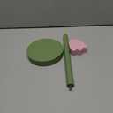 Paper Towel Holder Countertop, Cute Decorative Wooden Standing Paper Towel Roll Holder for Kitchen Bathroom, Bars & Dining Tables (Pink Flowers)