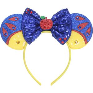 Snow Costume for Girls Adult Women Princess Dress up 4-6 Accessories Kids Party Decorations Birthday Favors Princess Toys Mouse Ears Headband