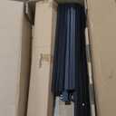 Olee Sleep 18 Inch Heavy Duty Steel Slat Anti-Slip Support, Easy Assembly Platform Bed Frame, Noise Free Steel Mattress Foundation, Maximum Storage, No Box Spring Needed, Black, Queen Size