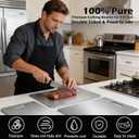 Titanium Cutting Board Set of 3, Titanium Cutting Boards for Kitchen, 100% Double Sided & Food-Grade Titanium Cutting Boards, Dishwasher Safe, Suitable for Separate Raw and Cooked Food (M+L+XL)