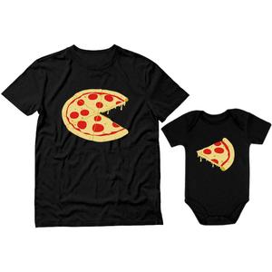 Tstars Matching Father Baby Pizza Shirts - Funny Gift for New Dads and Son - Apparel for Father's Day or Photos (Dad X-Large / Baby Newborn (0-3M))