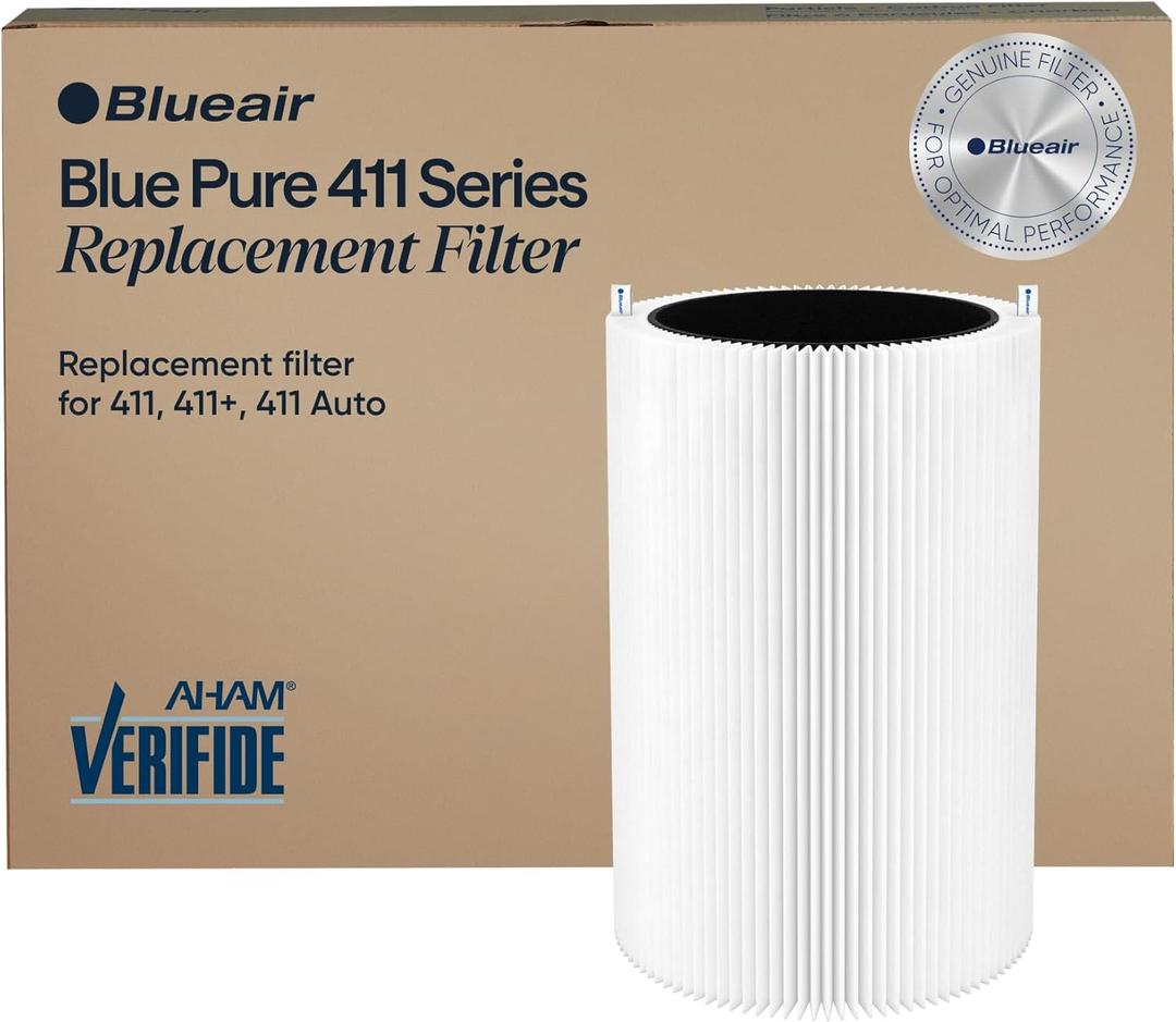 Blueair Blue Pure 411+ Genuine Replacement Filter, Particle and Activated Carbon