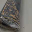 YWZDS Gothic Skull Kitchen Rugs Set of 2 - Washable Non-Slip Faux Linen Floor Mats(17.7''x29.5''+17.7''x47'') - Kitchen Mats for Home Office Bedroom Bathroom Laundry (Black)