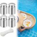 Relaxweex 4pcs 100g Pool Fountain Anchor Replacement Set Fountain Pool Weight with String Anchor for Floats Weight