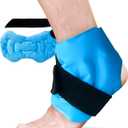 Ankle Ice Pack Wrap for Swelling, Reusable Gel Ice Pack for Ankle Injuries, Cold Compress Therapy for Foot Pain Relief, Achilles Tendonitis, Plantar Fasciitis, Sprains