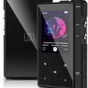 32GB MP3 Player with 90 Hours Long Battery Life,Bluetooth 5.0,Phinistec Z6 Digital Audio Player with Loud Speaker, 2.4'' IPS Portable Music Player,FM Radio,Voice Recorder Support up to 256GB(Black)