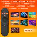 XRT270 for Vizio-Smart-TV-Remote-Replacement,Compatible with FHD 4K, Quantum, D-Series, P-Series, M-Series, V-Series Models