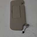 Right Passenger Side Sun Visor with Light Fit for Nissan Murano 2009 2010 2011 2012 2013 2014, Replaces for 96400-1AA1B Beige