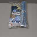 Blue Birthday Decorations - Blue Party Decor Balloons with Happy Birthday Banner Fringe Curtain Background Blue Pom Poms, Light Blue Birthday Decorations for Baby Boys Girl Men Women