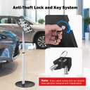 AboveTEK Anti-Theft iPad Floor Stand Kiosk, Height Adjustable Tablet Stand with Locking Enclosure, Heavy-Duty Floor Tablet Stand for 12.913" iPad Pro/Air & 12.4" Galaxy Tab S, Retail & POS Use