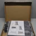 Shoe Rack 3 Tier Long Storage Organizer Wide Metal Shoe Shelf for Closet Entryway Black