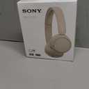 Sony WH-CH520 Wireless Headphones Bluetooth On-Ear Headset with Microphone and up to 50 Hours Battery Life with Quick Charging, Cappuccino