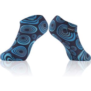 RANDY SUN Waterproof Socks, Unisex Cycling/Hunting/Fishing/Running Ankle Socks 1&2 Pair (Large, 1 Pair-sky&navy-ultra-thin No Show Socks)