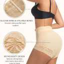 Shapewear Tummy Control Fajas Colombianas Shorts Body Shaper for Women Curvy Faja Shorts Compression Garments (Beige, XL)