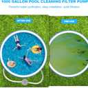 1000 Gallon Above Ground Pools Filter Pump, Water Circulation and Piscina Cartridge Filtration System - Improve Water Cleanliness and Clarity