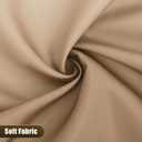 OLANLY Luxury Beige and White Ombre Shower Curtain Sets with 12 Hooks, Waterproof and Washable Decorative Shower Curtains for Bathroom, 72x72 Inches