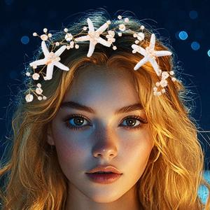 Catery Starfish Hair Vine Pearl Wedding Headband Bridal Headpiece Accessories for Women (Rose Gold, One Size) (1 Count (Pack of 1)) Catery Starfish Hair Vine Pearl Wedding Headband Bridal Headpiece Accessories for Women (Rose Gold, One Size) (1 Count (Pack of 1))