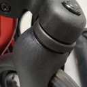 Rollator Walkers for Seniors with Seat, Lightweight Ultra-Compact Travel Rolling Walker, 350lbs Capacity, Heavy-Duty Extra-Wide Seat, Easy Folding, Height Adjustable for Tall Over 6ft, 8" Big Wheels (Red)