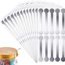 Fulmoon 200 Pcs Silver Security Food Tamper Evident Label Stickers Tamper Proof Tape 0.5 x 2.9 Resistant Stickers As Proof Labels Seal Bottle Sealing Tape for Jars Bottles Envelopes Takeouts
