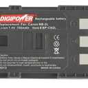 Digipower - 7.4V Lithium-Ion Battery for select Canon Digital Cameras, Canon Digital Battery Original NB-2LH for EOS 400D Camera
