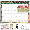 Gannyfer 2026 Desk Calendar, 18-Month Large Desktop/Wall Calendar, 14" x 11" Fridge Calendar, Use Now to Dec 2026, Personal Planner for Home, School, Office (3 Stickers) pack of 4