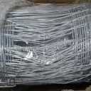 Farm Fence 4ft. x 164ft Galvanized Field Wire Fencing,Heavy Zinc Coating Cattle Fence,Deer Fence,Goat Fence,Hog Wire Fence for Yard Garden & Animals Protection (48inx164ft, Silver)